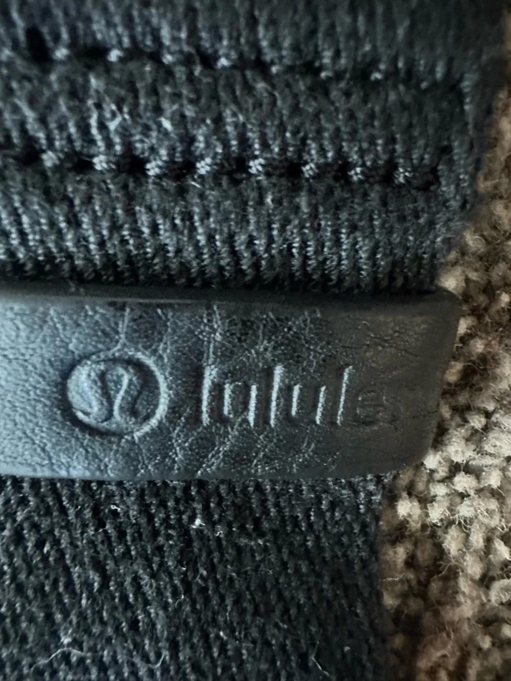 Lululemon Black Fold Over Crossbody Messenger Bag Buckle Flap Athleisure Chic